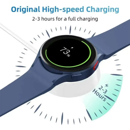 Desktop Watch Wireless Charger Cable Type C Keychain for Samsung Galaxy Watch 7 6 5 Classic Pro 4 3 Active 2 Fast Charging Dock