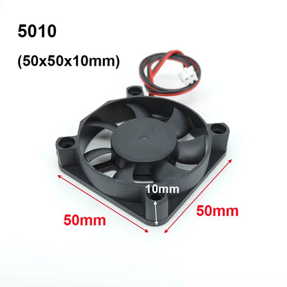 4010 12025 8010 30Mm Dc 5V 12V 24V Cooling Fan Brushless Motor Case Quiet 40MM 50MM 60MM 70MM 80MM 90MM 120MM for 3D Print 2PIN