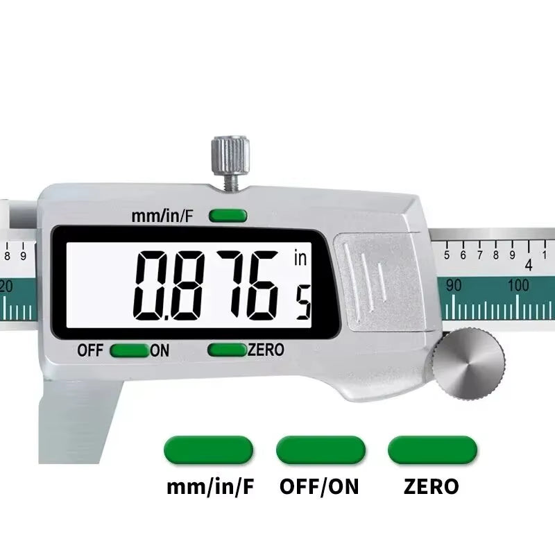 ET50 150Mm Digital Caliper Stainless Steel Fraction / MM / Inch 0.01Mm High Precision for Mechanical Components Measure
