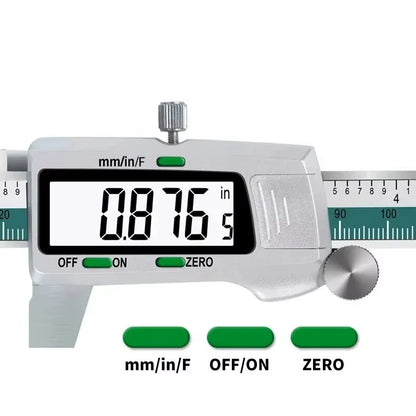 ET50 150Mm Digital Caliper Stainless Steel Fraction / MM / Inch 0.01Mm High Precision for Mechanical Components Measure