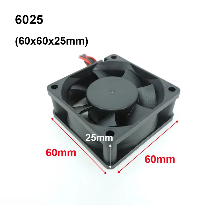 4010 12025 8010 30Mm Dc 5V 12V 24V Cooling Fan Brushless Motor Case Quiet 40MM 50MM 60MM 70MM 80MM 90MM 120MM for 3D Print 2PIN