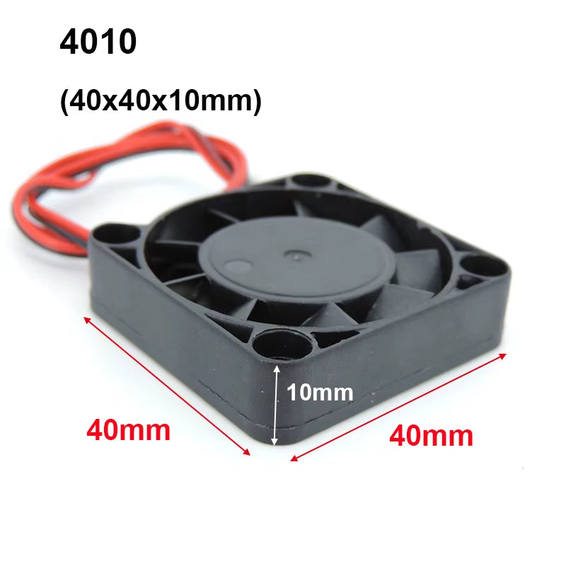 4010 12025 8010 30Mm Dc 5V 12V 24V Cooling Fan Brushless Motor Case Quiet 40MM 50MM 60MM 70MM 80MM 90MM 120MM for 3D Print 2PIN