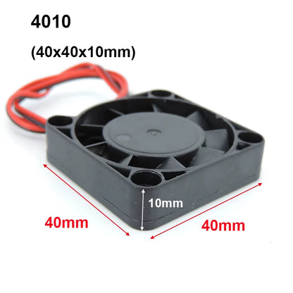 4010 12025 8010 30Mm Dc 5V 12V 24V Cooling Fan Brushless Motor Case Quiet 40MM 50MM 60MM 70MM 80MM 90MM 120MM for 3D Print 2PIN